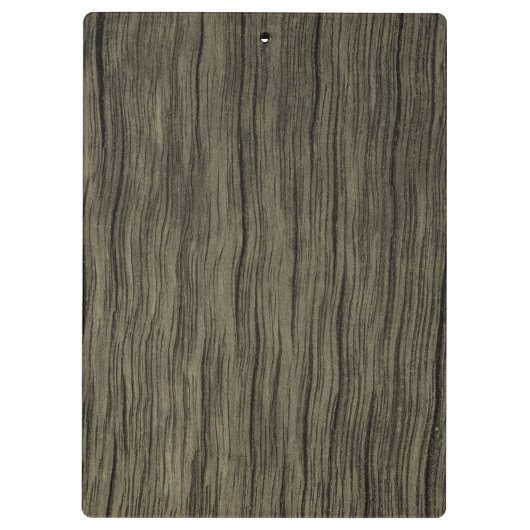 Rustikales hölzernes Blick-Muster-Klemmbrett Klemmbrett (Rückseite)