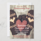 Rustikales hölzernes einladung (Vorderseite)