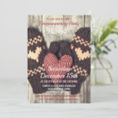 Rustikales hölzernes einladung (Stehend Vorderseite)