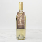 Rustikales hölzernes feenhafte flaschenanhänger (Auf Flasche)