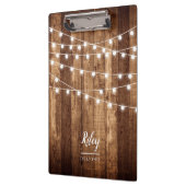 Rustikales hölzernes feenhafte klemmbrett (Links)