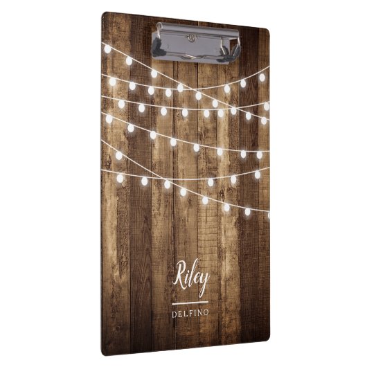 Rustikales hölzernes feenhafte klemmbrett (Rechts)