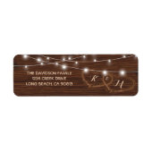 Rustikales, hölzernes Herz (Vorne)