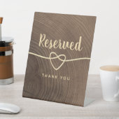 Rustikales hölzernes Hochzeitszeichen Sockelschild (In SItu)