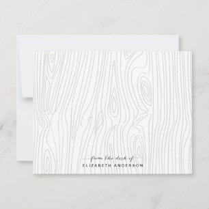 Rustikales hölzernes Korn-personalisiertes Mitteilungskarte