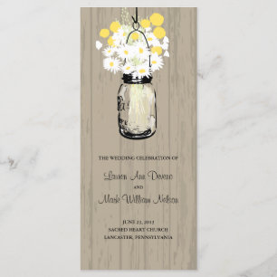 Rustikales hölzernes Maurer-Glas-und Programm