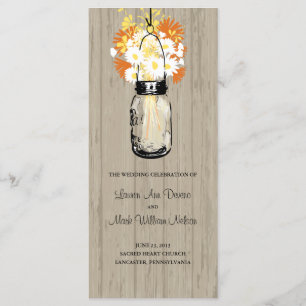 Rustikales hölzernes Maurer-Glas-und Programm