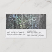 *~* rustikales hölzernes schäbiges mit visitenkarte (Rückseite)