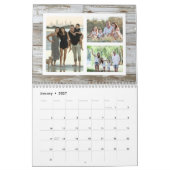 Rustikales Holzfoto-Collage 36-Image Kalender (Jan 2027)