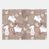 Rustikales Holzhasen für Kinderzimmer Geschenkpapier Set (Vorderseite 2)