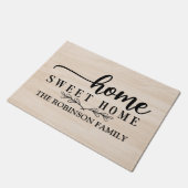 Rustikales Holzhaus nach Maß Fußmatte (Schrägansicht)