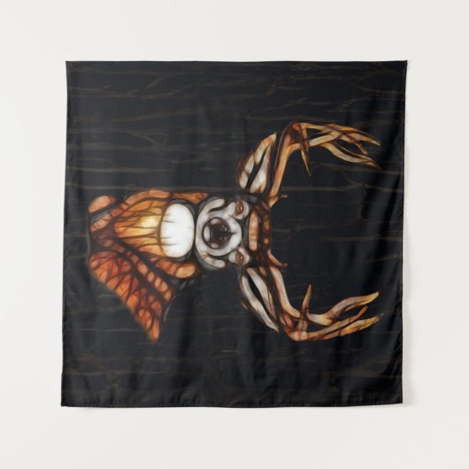 Rustikales Holzhengst Wandteppich (Vorderseite (Horizontal))