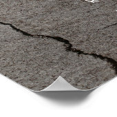 Rustikales Holzherz Begrüßungszeichen Poster (Ecke)