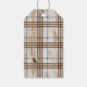 Rustikales Holzhirsch Geschenkanhänger (Rückseite)