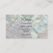 Rustikales Holzkorn beängstigt botanisch Visitenkarte (Rückseite)