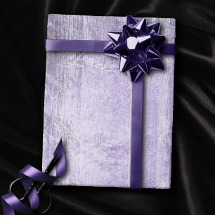 Rustikales Holzkorn   Dusty Lavender Lila Plank Geschenkpapier
