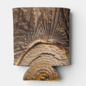 Rustikales Holzkorn kann kühlen Dosenkühler (Rückseite)