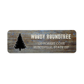 Rustikales Holzkorn | Pine Tree Evergreen Silhouet