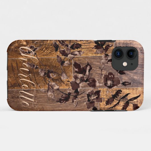 Rustikales Holzkorn, Rose Case-Mate iPhone Hülle (Rückseite (Horizontal))
