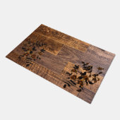 Rustikales Holzkorn, Rose Fußmatte (Schrägansicht)