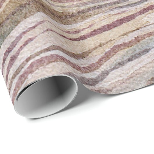 Rustikales Holzkorn Wasserfarbe Landchic Geschenkpapier (Rolleneckpunkt)