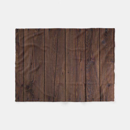 Rustikales Holzkörnchen Fleece Blanket (Vorderseite (Horizontal))