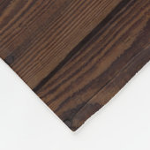 Rustikales Holzkörnchen Fleece Blanket (Ecke)