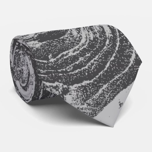 Rustikales Holzkörnchen Holz Landschaftssonne Krawatte (Gerollt)