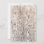 Rustikales Holzkörnchen Überraschung 30. Geburtsta Einladung (Rückseite)