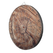 Rustikales Holzkörndesign Dartscheibe (Vorderseite rechts)