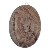 Rustikales Holzkörndesign Dartscheibe (Vorderseite Links)