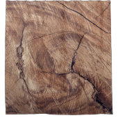 Rustikales Holzkörndesign Duschvorhang (Vorderseite)