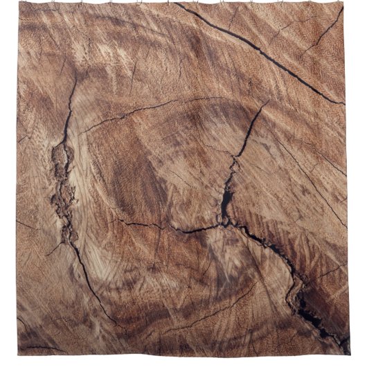 Rustikales Holzkörndesign Duschvorhang (Vorderseite)