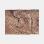 Rustikales Holzkörndesign Fleecedecke (Vorderseite (Horizontal))
