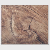 Rustikales Holzkörndesign Geschenkpapier (Flach)