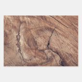 Rustikales Holzkörndesign Geschenkpapier Set (Vorderseite 3)