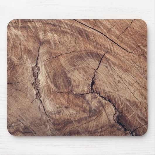 Rustikales Holzkörndesign Mousepad (Vorne)