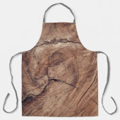 Rustikales Holzkörndesign Schürze (Vorderseite)