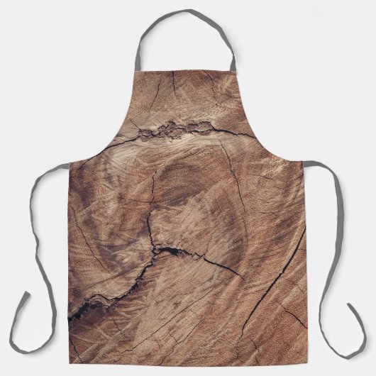 Rustikales Holzkörndesign Schürze (Vorderseite)