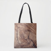 Rustikales Holzkörndesign Tasche (Vorderseite)