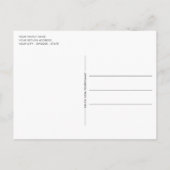 Rustikales Holzkornmuster Saisongrüße Postkarte (Rückseite)