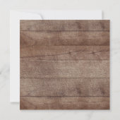 Rustikales Holzkreuz Einladung (Rückseite)