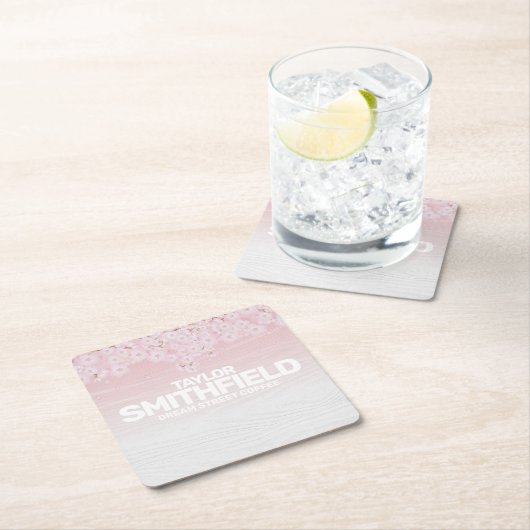 Rustikales Holzkreuz Rechteckiger Pappuntersetzer (Vor Ort)