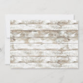 Rustikales Holzleiter Sonnenblumen Jar Brautparty Einladung (Rückseite)