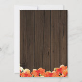 Rustikales Holzleuchten Mohnmütter-Tag Brunch Einladung (Rückseite)