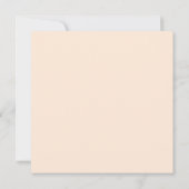 Rustikales Holzpfirsich Orange Rose Blumenkohl Bra Einladung (Rückseite)