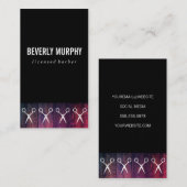 Rustikales Holzschwarz mit Shears-Muster Visitenkarte (Vorne/Hinten)