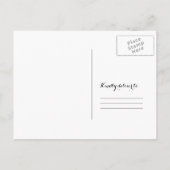 Rustikales Holzspiel Einladungspostkarte (Rückseite)