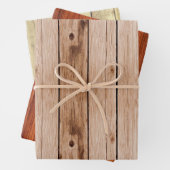 Rustikales Holztrio Geschenkpapier Set (Beispiel)