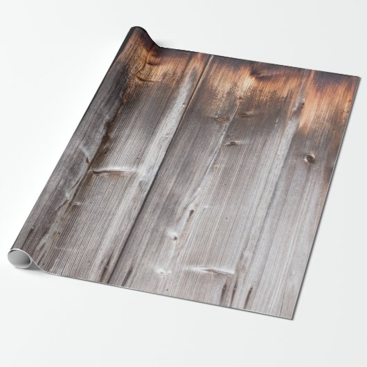 rustikales Holzwrap-Papier Geschenkpapier (Ungerollt)